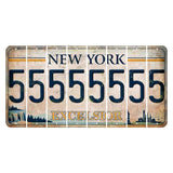 New York Excelsior Cut License Plate Strips (Set of 8) 5