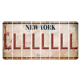New York Statue of Liberty Cut License Plate Strips (Set of 8) L
