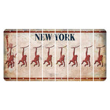 New York Statue of Liberty Cut License Plate Strips (Set of 8) Monkey