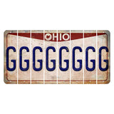 Ohio Pride Cut License Plate Strips (Set of 8) G