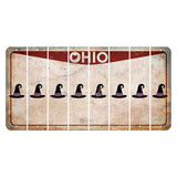 Ohio Pride Cut License Plate Strips (Set of 8) Witches Hat
