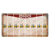 Ohio Pride Cut License Plate Strips (Set of 8) Forklift