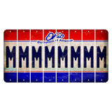 Ohio Sunburst Cut License Plate Strips (Set of 8) M