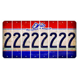 Ohio Sunburst Cut License Plate Strips (Set of 8) 2