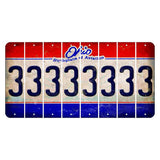 Ohio Sunburst Cut License Plate Strips (Set of 8) 3