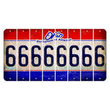 Ohio Sunburst Cut License Plate Strips (Set of 8) 6