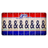 Ohio Sunburst Cut License Plate Strips (Set of 8) And Sign