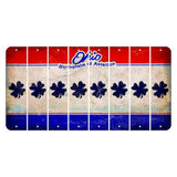 Ohio Sunburst Cut License Plate Strips (Set of 8) Shamrock