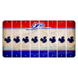 Ohio Sunburst Cut License Plate Strips (Set of 8) Squirrel