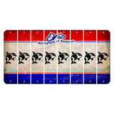 Ohio Sunburst Cut License Plate Strips (Set of 8) Whale
