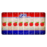 Ohio Sunburst Cut License Plate Strips (Set of 8) Apple