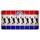Ohio Sunburst Cut License Plate Strips (Set of 8) Basketball Player