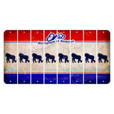 Ohio Sunburst Cut License Plate Strips (Set of 8) Gorilla