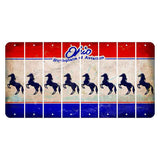 Ohio Sunburst Cut License Plate Strips (Set of 8) Horse