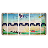 Beautiful Ohio Cut License Plate Strips (Set of 8) X Controller