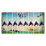 Beautiful Ohio Cut License Plate Strips (Set of 8) Dirtbike Rider