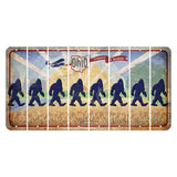 Sunrise in Ohio Cut License Plate Strips (Set of 8) Bigfoot