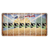 Sunrise in Ohio Cut License Plate Strips (Set of 8) Whale
