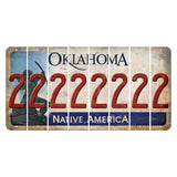Oklahoma Sacred Rain Arrow Cut License Plate Strips (Set of 8) 2