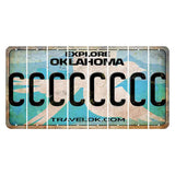 Oklahoma Scissor-Tailed Flycatcher Cut License Plate Strips (Set of 8) C