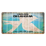 Oklahoma Scissor-Tailed Flycatcher Cut License Plate Strips (Set of 8) Blank