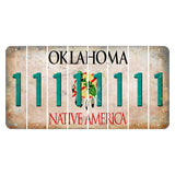 Oklahoma Osage Nation Cut License Plate Strips (Set of 8) 1