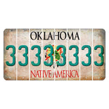 Oklahoma Osage Nation Cut License Plate Strips (Set of 8) 3