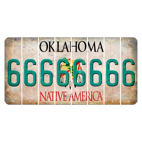 Oklahoma Osage Nation Cut License Plate Strips (Set of 8) 6