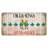 Oklahoma Osage Nation Cut License Plate Strips (Set of 8) Maple Leaf