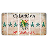 Oklahoma Osage Nation Cut License Plate Strips (Set of 8) Star Fish