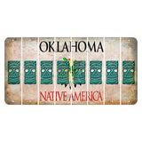 Oklahoma Osage Nation Cut License Plate Strips (Set of 8) Tiki
