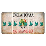 Oklahoma Osage Nation Cut License Plate Strips (Set of 8) Dove
