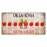 Oklahoma Osage Nation Cut License Plate Strips (Set of 8) Apple