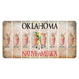 Oklahoma Osage Nation Cut License Plate Strips (Set of 8) Milkshake