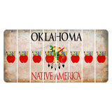 Oklahoma Osage Nation Cut License Plate Strips (Set of 8) Teacher Apple