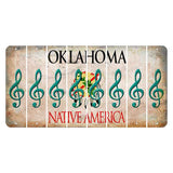 Oklahoma Osage Nation Cut License Plate Strips (Set of 8) Music Note