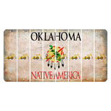 Oklahoma Osage Nation Cut License Plate Strips (Set of 8) Backhoe