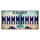 Oregon Douglas Fir Cut License Plate Strips (Set of 8) M