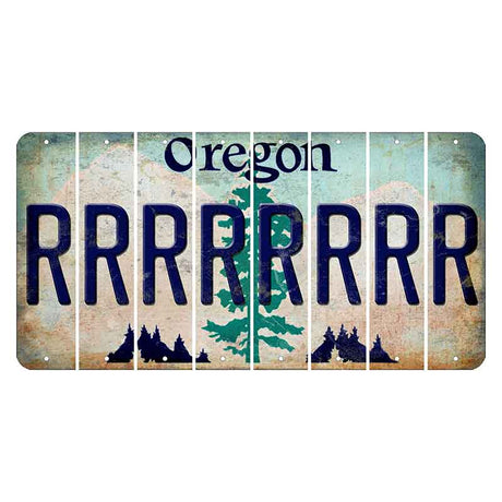 Oregon Douglas Fir Cut License Plate Strips (Set of 8) R