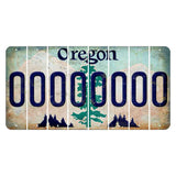 Oregon Douglas Fir Cut License Plate Strips (Set of 8)