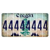 Oregon Douglas Fir Cut License Plate Strips (Set of 8) 4