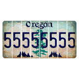 Oregon Douglas Fir Cut License Plate Strips (Set of 8) 5