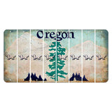 Oregon Douglas Fir Cut License Plate Strips (Set of 8) Dog