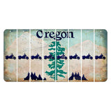 Oregon Douglas Fir Cut License Plate Strips (Set of 8) Motorcycle