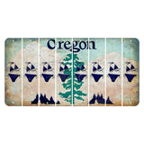 Oregon Douglas Fir Cut License Plate Strips (Set of 8) Bikini