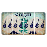 Oregon Douglas Fir Cut License Plate Strips (Set of 8) Guitar