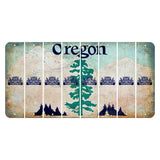 Oregon Douglas Fir Cut License Plate Strips (Set of 8) Hot Rod
