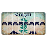 Oregon Douglas Fir Cut License Plate Strips (Set of 8) X Controller