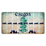 Oregon Douglas Fir Cut License Plate Strips (Set of 8) Train