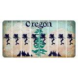 Oregon Douglas Fir Cut License Plate Strips (Set of 8) Mermaid